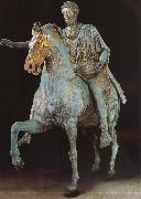 unknow artist Rider statue of Marcus Aurelius oil painting on canvas